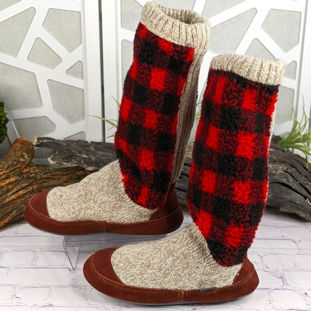 Acorn Checkered Slouch Boots - Picture 5 of 10